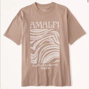 Abercrombie Amalfi Oversized Boyfriend Graphic Tee